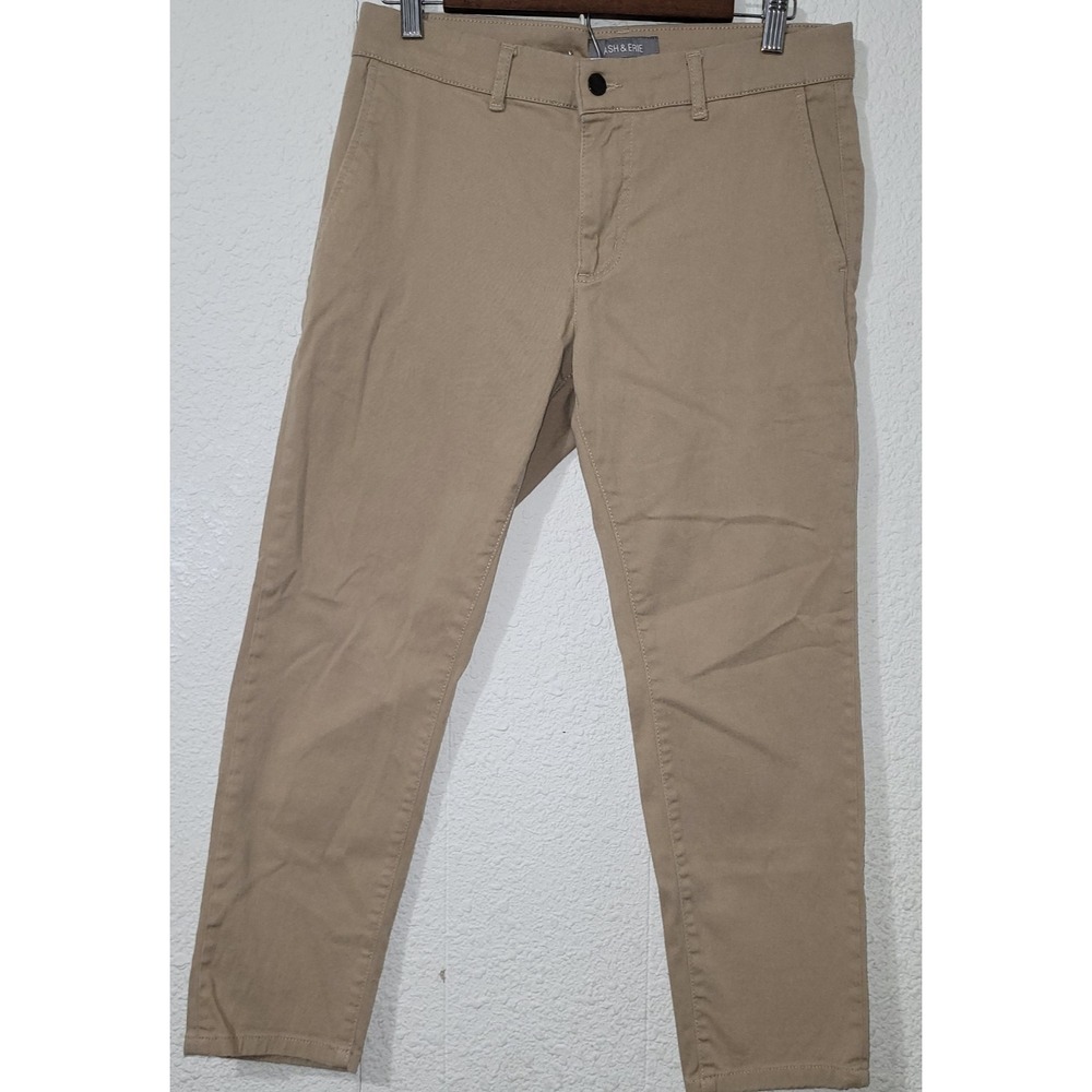 Ash & Erie Men's Khaki Hybrid XYZ Chino Pants Beige Size 30x26‎